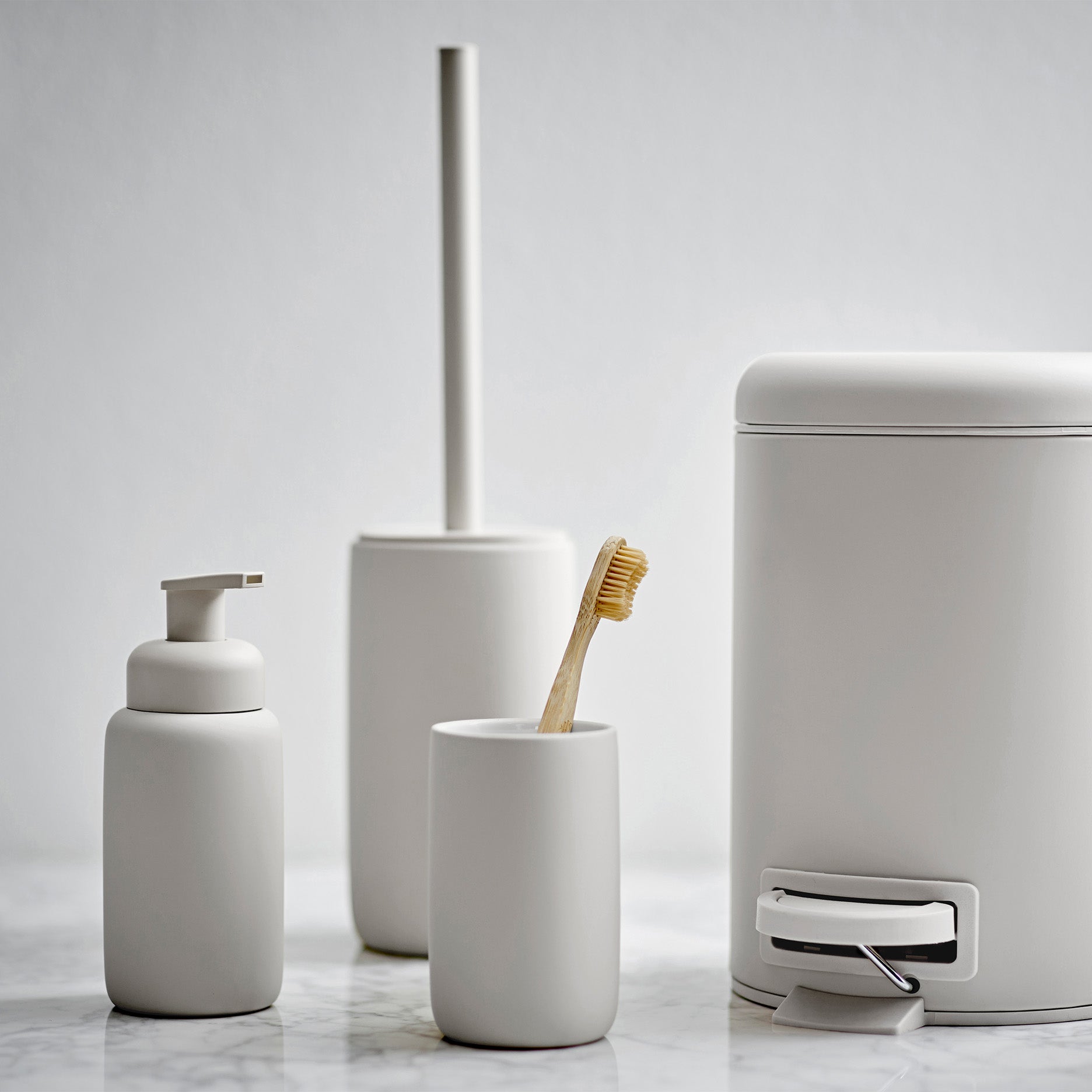 Mono toiletbørste hvid